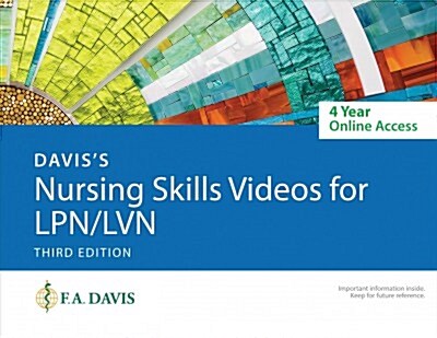 Daviss Nursing Skills Videos for Lpn/LVN 4-Year Online 3e Access Card (Audio CD, 3, Revised)