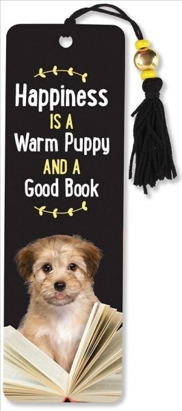 Beaded Bkmk Happiness, Puppy, Book (Other)