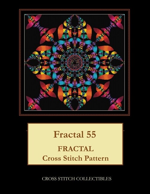 Fractal 55: Fractal Cross Stitch Pattern (Paperback)