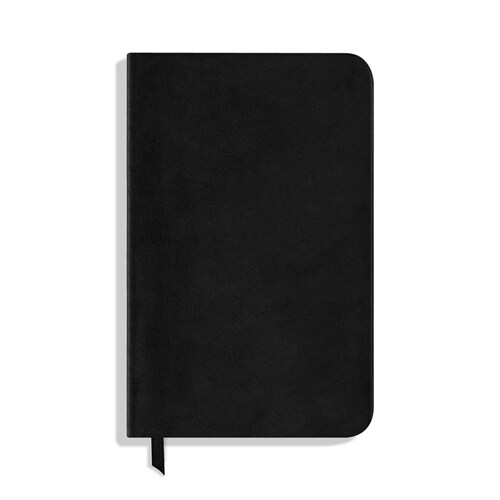 Shinola Medium Ruled Leather Journal Black One Size 1st (Leather, None)