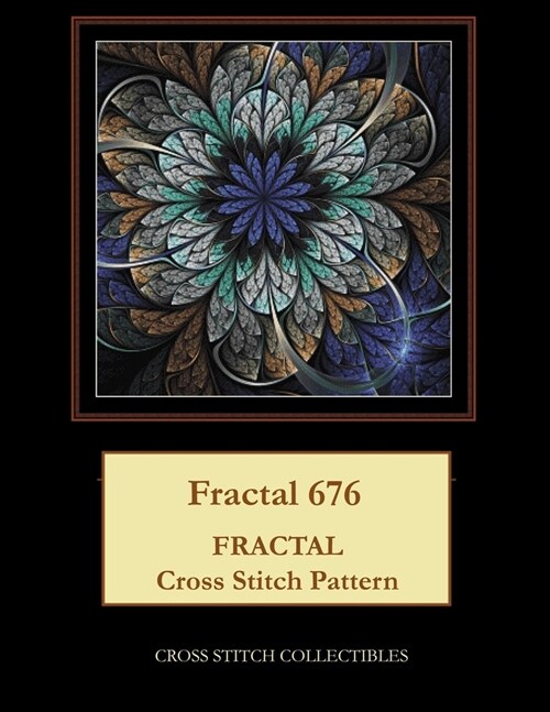 Fractal 676: Fractal Cross Stitch Pattern (Paperback)