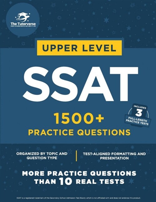 [중고] Upper Level SSAT: 1500+ Practice Questions (Paperback)