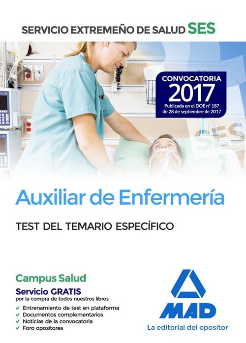 AUXILIAR DE ENFERMERIA DEL SERVICIO EXTREMENO DE SALUD (SES). TEST PARTE ESPECIFICA (Paperback)