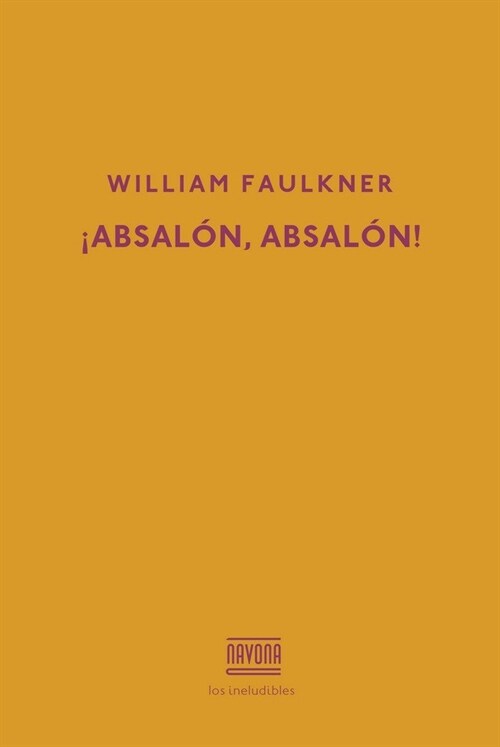 ABSALON, ABSALON! (Book)