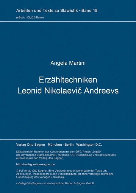 Erzaehltechniken Leonid Nikolaevič Andreevs (Paperback)