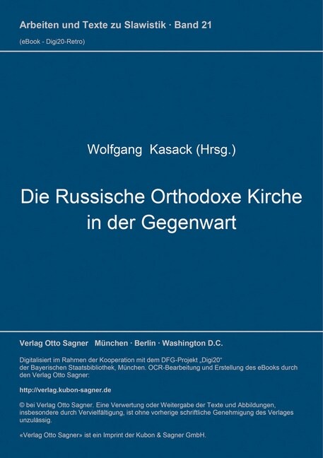 Die Russische Orthodoxe Kirche in der Gegenwart (Paperback)