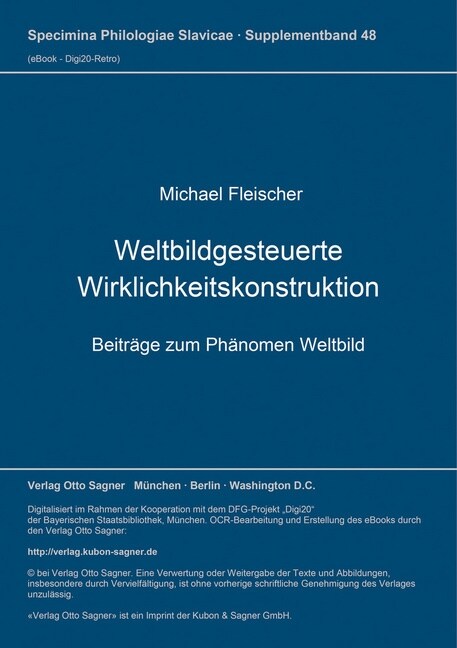 Weltbildgesteuerte Wirklichkeitskonstruktion (Paperback)