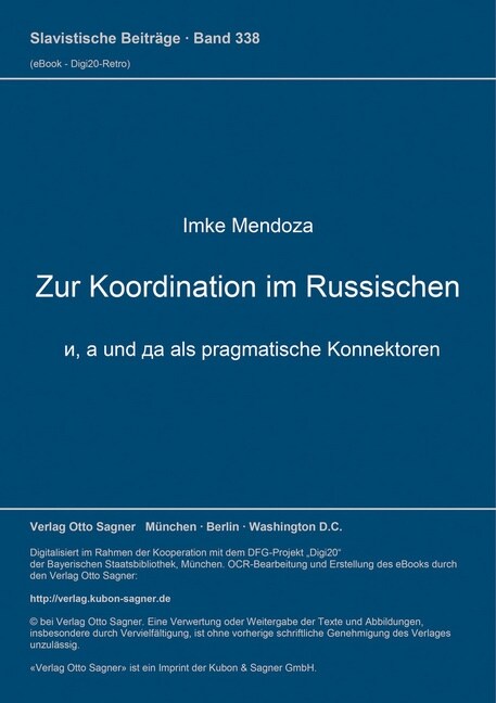 Zur Koordination im Russischen (Paperback)