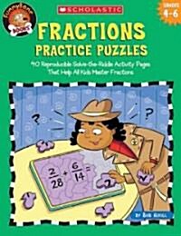 Fractions Practice Puzzles (Paperback)