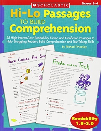Hi-Lo Passages to Build Comprehension: Grades 3-4 (Paperback)