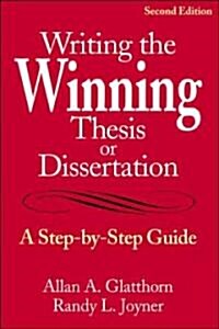 [중고] Writing The Winning Thesis Or Dissertation (Paperback, 2nd)