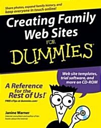 Creating Family Web Sites for Dummies [With CDROM] (Paperback)