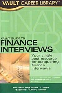 Vault Guide To Finance Interviews (Paperback)