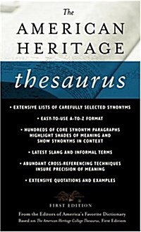 The American Heritage Thesaurus (Mass Market Paperback, Reissue)