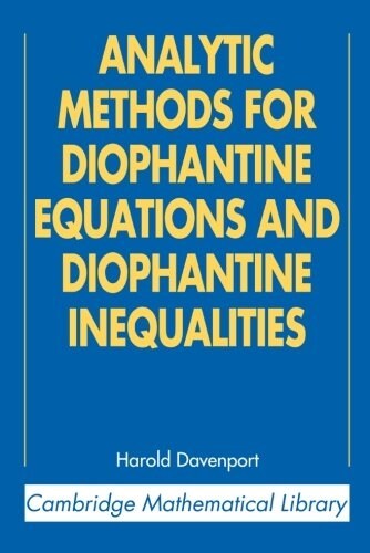 Analytic Methods for Diophantine Equations and Diophantine Inequalities (Paperback)