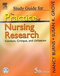 Study Guide For The Practice Of Nursing Research (Paperback, CD-ROM, 5th)