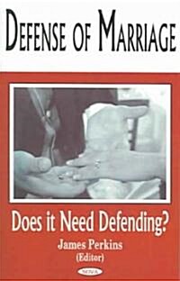Defense of Marriage (Hardcover, UK)