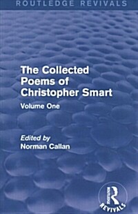 Routledge Revivals: The Collected Poems of Christopher Smart (1949) : Volume One (Paperback)