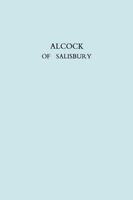 Alcock of Salisbury (Paperback)