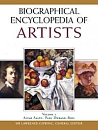 Biographical Encyclopedia of Artists, 4-Volume Set (Hardcover)