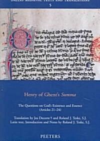Henry of Ghents Summa: The Questions on Gods Existence and Essence (Articles 21-24) (Paperback)