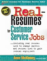 Real Resumes for Customer Service Jobs (Paperback)