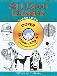 Art Deco Designs [With CDROM] (Paperback)