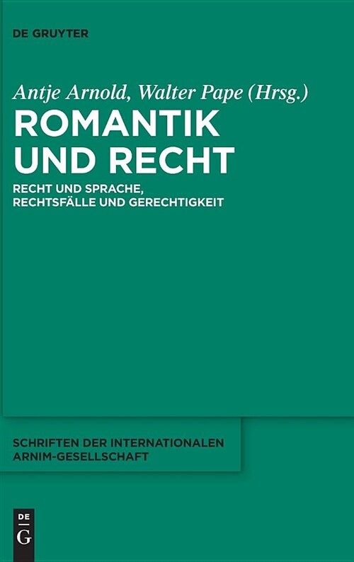 Romantik Und Recht (Hardcover)