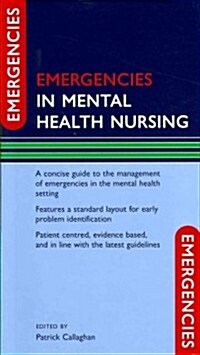 Emergencies in Mental Health Nursing (Flexibound)