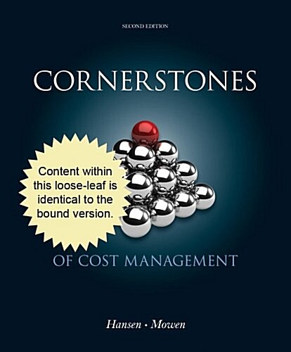 Cornerstones of Cost Management (Unbound, 2nd)