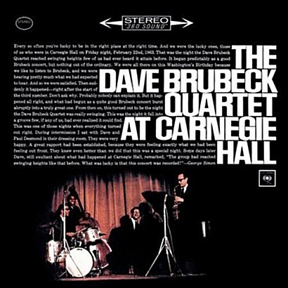 [수입] The Dave Brubeck Quartet - At Carnegie Hall [180g 2LP]