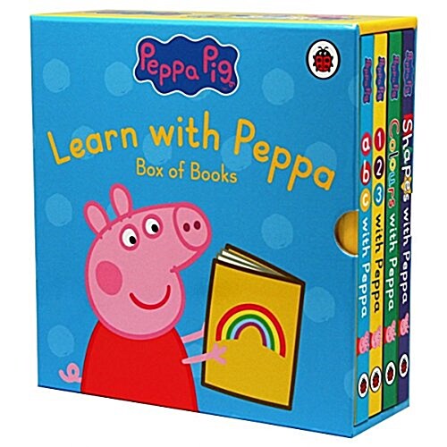 [중고] Learn with Peppa Pig (Board book 4권)