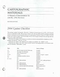 Cartographic Materials 2002 Re (Loose Leaf, 2, 2002 Revision)