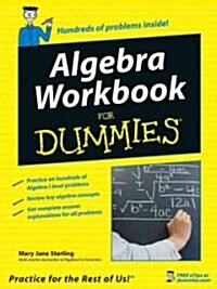 Algebra Workbook for Dummies (Paperback)