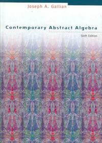 Contemporary abstract algebra 6th ed