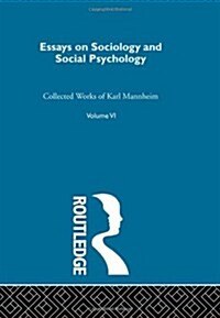 Essays Soc & Social Psych  V 6 (Hardcover)