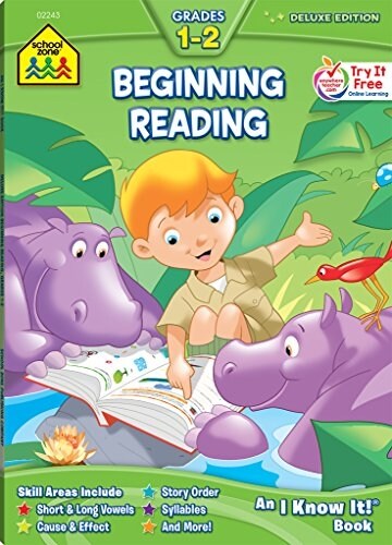 School Zone Beginning Reading Grades 1-2 Workbook (Paperback)