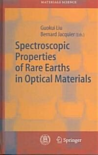 Spectroscopic Properties Of Rare Earths In Optical Materials (Hardcover)