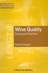 Wine quality : tasting and selection