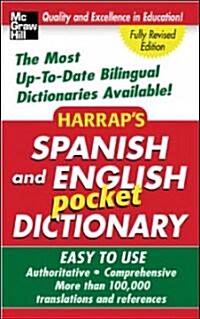 [중고] Harrap‘s Spanish And English Pocket Dictionary (Paperback, POC, Bilingual)