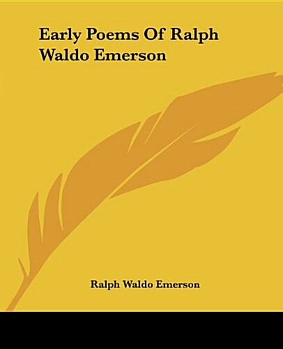 Early Poems of Ralph Waldo Emerson (Paperback)