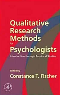 Qualitative Research Methods for Psychologists: Introduction Through Empirical Studies (Hardcover)