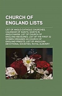 Church of England Lists (Paperback)