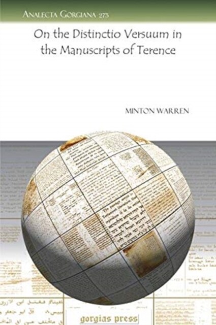 On the Distinctio Versuum in the Manuscripts of Terence (Paperback, 1st)