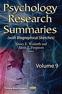 Psychology Research Summaries With Biographical Sketches (Hardcover)