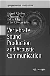 Vertebrate Sound Production and Acoustic Communication (Paperback)