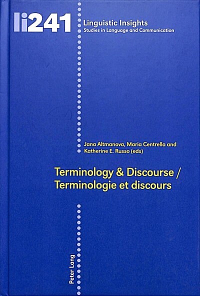 Terminology & Discourse/Terminologie Et Discours (Hardcover)