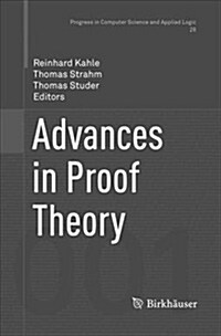 Advances in Proof Theory (Paperback)