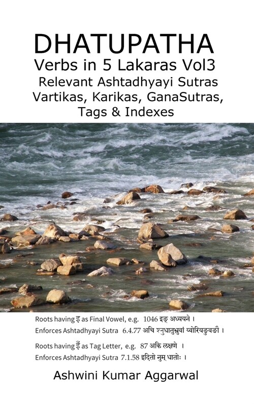 Dhatupatha Verbs in 5 Lakaras Vol3: Relevant Ashtadhyayi Sutras, Vartikas, Karikas, Ganasutras, Tags & Indexes (Hardcover)