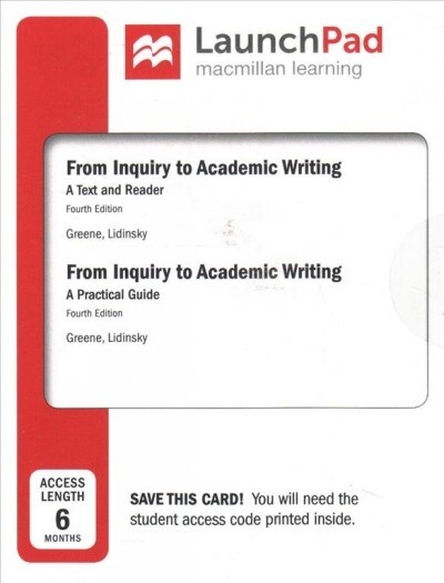 Launchpad for from Inquiry to Academic Writing, Six Month Access (Pass Code, 4th)